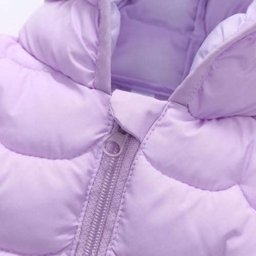 Toddler Puffer Vest Girls Hooded Sleeveless Zipper Down Coat - image 6