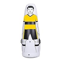 Guoyoocc Inflatable Soccer Dummy,Inflatable Football Free Kick Training Dummies,Soccer Mannequin Football Training Equipment Portable Sparring Human Wall Tumbler Single Human Wall,3 Sizes