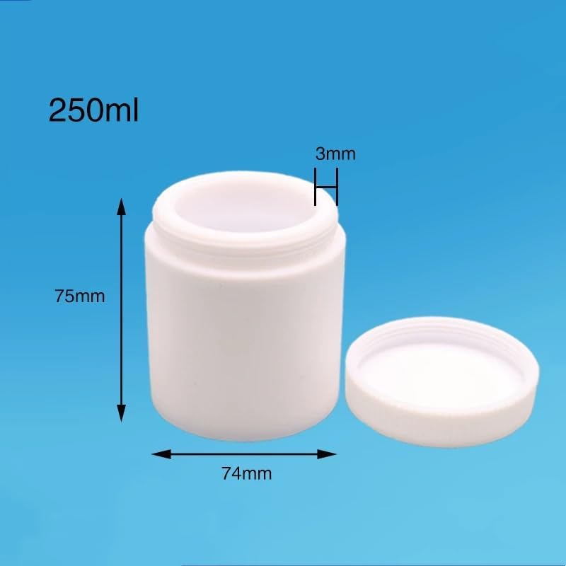 PTFE Sealed Storage Jar, Reagent Bottle, 5ml-1L Threaded Cap, for Lab Sample Storage (250mL)