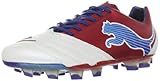 PUMA PUMA Herren Powercat 1.12 SL FG-M, Weiß (Weißes Band Rot/Limoges), 40.5 EU