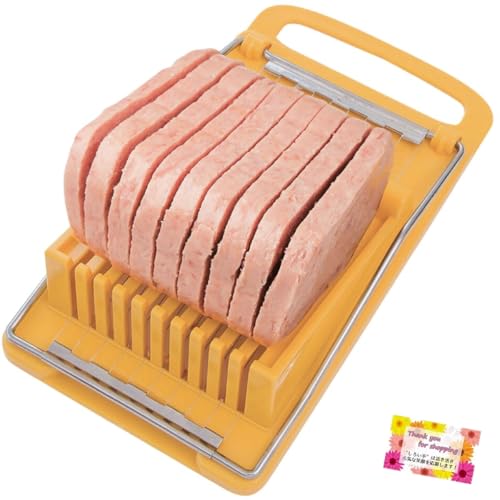 【スパッときれいに切れます!】 ランチョンミートスライサー 日本製 ゆでたまご アボガド モッツァレラチーズ ようかん カット調理道具 1個入