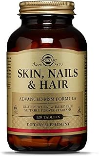 Solgar Skin, Nails & Hair, Advanced MSM Formula, 120 Tablets - Supports Collagen