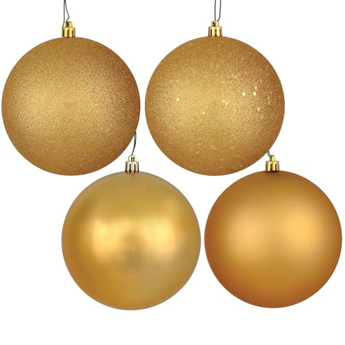 Vickerman 6" Copper/Gold 4 Finish Ball ORN 4/Box