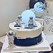 3Pcs Astronaut Figurines Cake Topper Outer Space Cake Decoration Spaceman Model Display Miniature Astronaut Action Figure Statue for Kids Party Gift Decor