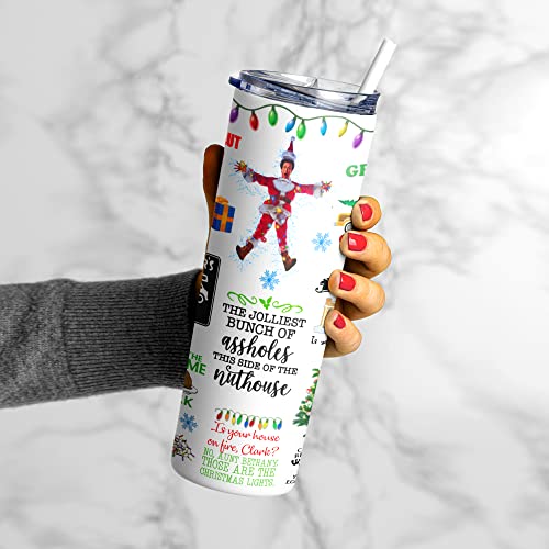 Switzer Kreations Christmas Vacation Tumbler - 80S Christmas Movie Tumbler - Funny Gifts For Christmas - Tumbler For Men, Women, Coworker On Christmas - Tumbler 20 Oz #TOP6