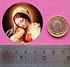 Madonna Virgin Mary Circular Matt Paper Stickers A4 Sheet of 24 (Each Sticker is 45mm Diameter) #1