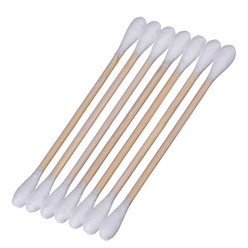 4Pack(400pcs) Cotton Swabs Applicator with Bamboo Handle Double Head Cotton Stick