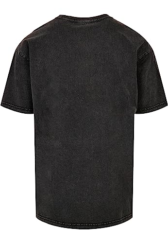 Merchcode Męski T-shirt Terminator I´ll Be Back Oversize Tee, swobodny męski T-shirt z nadrukiem z przodu, 100% bawełna, rozmiary XS - 5XL, czarny, M