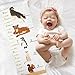 Mibote Baby Growth Height Chart Handing Ruler Wall Decor for Kids, Canvas Removable Height Growth Chart 79
