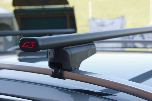 Barre Tetto In Acciaio Open 122 Cm – G3 Unisex, Adatte A Auto Con Corrimano Aperto, Colore Nero