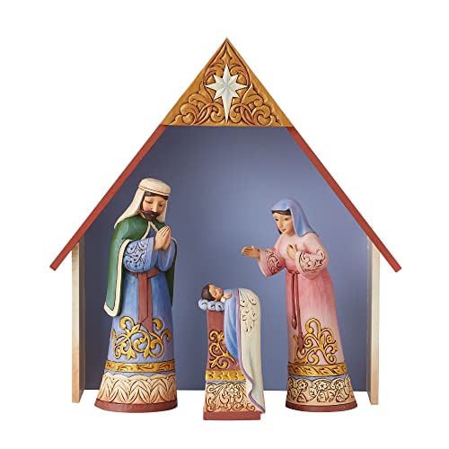 Enesco Jim Shore Heartwood Creek Blessings from Bethlehem Nativity Set 9.05 Inch Multicolor