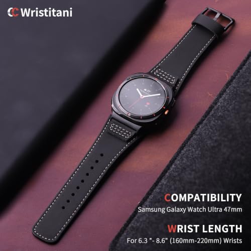 Image of Wristitani Leather Strap for Samsung Galaxy Watch Ultra /9 /8 /7 /6 /5 /4