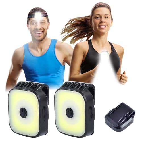 充電式 ランニング 2個入り Tomistan ウォーキング ライト 超軽量 クリップ ランニング用 ラ イト ネックライト ウォーキング 携帯ラ イト 散歩用ライト IPX4防水 防水 TYPE-C 夜間 夜道 夜間の作業 (二つ装)