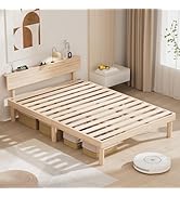 Amazon｜Rakuisme ベッドフレーム シングル ベッド 宮棚 2口コンセント