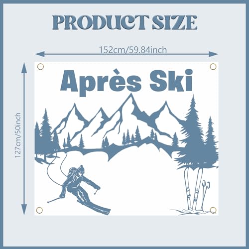 Fondo fotográfico Apres Ski Party 59.84x50 pulgadas miniatura 2