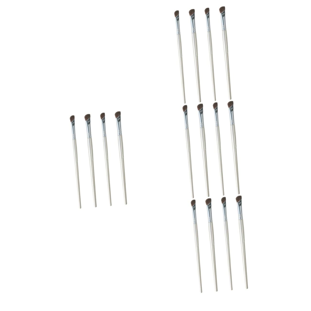 Beaupretty 16 Piezas Pincel para sombra de nariz pincel corrector cepillo para cejas en ángulo cepillo de contorno brocha de maquillaje pincel de maquillaje de nariz accesorio de maquillaje