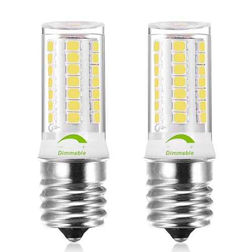 Cxyemt E17 LED Bulb 4W, 6000K, Dimmable, 2-Pack
