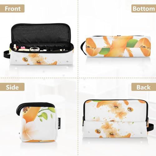 Bolsa de Viaje para Herramientas de Pelo para Mujeres con Almohadilla Resistente al Calor Impermeable, Organizador de Viaje para Plancha, Herramientas Calientes y Accesorios para el Cuidado del Cabello, Sweet Pawpaw Fruit Blanco miniatura 5