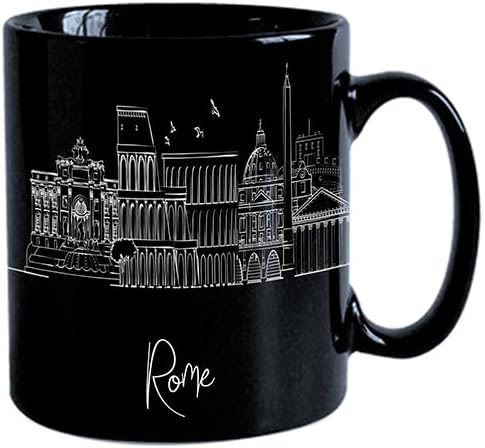 Miniatura 74 de Taza de cerámica Madrid Spain Skyline, taza blanca de recuerdo de Europa de 11 onzas, taza de café personalizada, regalo para cumpleaños, taza