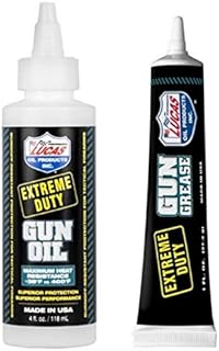 Lucas Extreme Duty 4oz Gun Oil 10877 & Grease Tube 10889