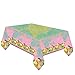 Produktbild Amscan 9911591 - Plastik-Tischdecke Pretty Pony, Größe 120 x 180 cm, mehrfarbig mit Pony-Bordüre, Tisch-Dekoration, Kinder-Geburtstag, Motto-Party