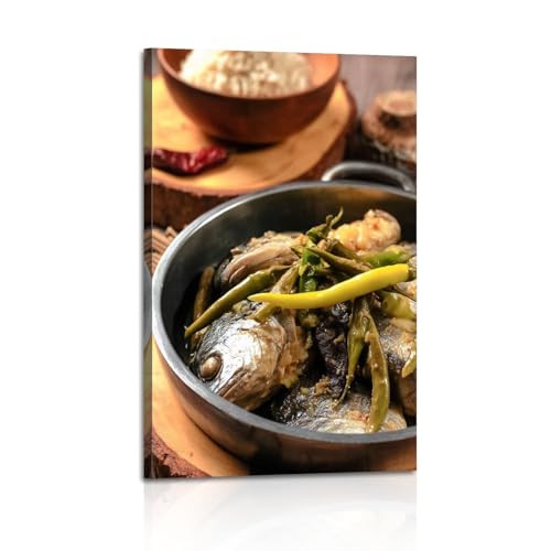 Fish Stew Canvas Wall Art 24"x36" Filipino Cuisine