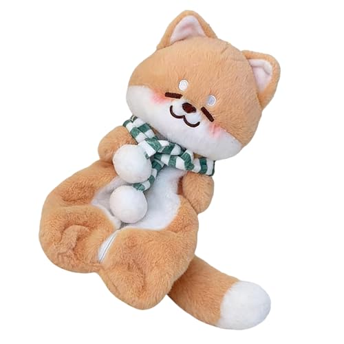 Lindo estuche de lápices, bolsa de suministros escolares, diseño de dibujos animados, estuche de peluche para lápices, para notas adhesivas, goma de borrar regla de fieltro, color rojo y labial