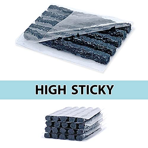 Image of PAX 20pcs Tubeless Bike 3.5mmΦ x 50mm Tire Plugs, Super Sticky Tire Plugs Refill Pack for Tubeless Bicycle Repair Kits, Seal Strips Strings