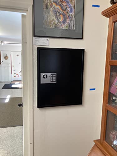 Umeken Key Box Wall Mount 100 Position Valet Digital Key Cabinet Lock Box With Code, Electronic Key Holder Lockbox With Key Tags, Key Organizer Locker Box, Black, 15.75" X 4.72" X 21.65" #TOP6