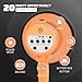 Portable Megaphone Bullhorn 20 Watt Power Megaphone Speaker Voice and Siren/Alarm Modes with Volume Control and Strap (Light Orange)