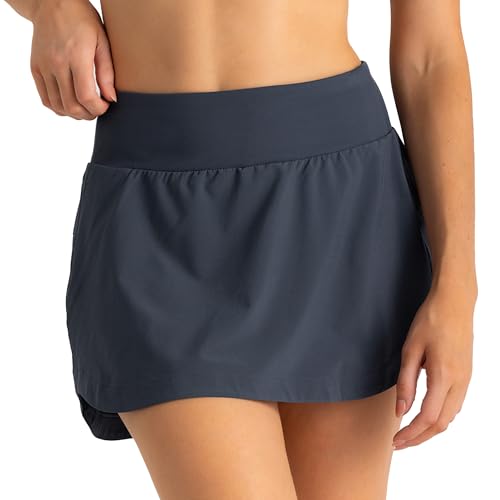 Free Fly Women's Lined Active Breeze Skort, 13", Storm Cloud, Small
