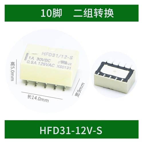 Relais HFD31-12V-S composant de rechange compatible TQ2 et EA2