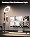 Imagen de Railee Aro de Luz con Trípode y Clip 6'' Ring Light Escritorio Regulable Anillo de Luz Sobremesa con Movil Soporte para Videoconferencia Portátil Monitor Computadora Zoom Selfie Video