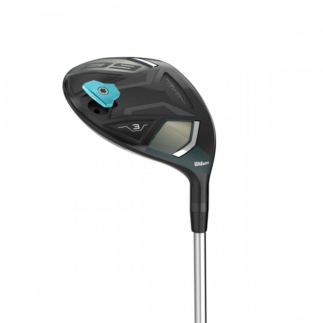 Wilson Staff Club de Golf, D9 Bois de Parcours Fairway 5, Femmes, 18,5° Loft, L-Flex, Droitiers, Noir/Bleu, WGW470065