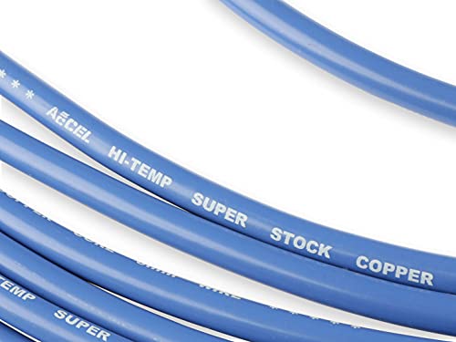 Accel 4039B Spark Plug Wire Set - Super Stock Copper Core 8Mm - 90 Deg. Boots - Blue #TOP3