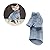 NAVESO Cats Vest Turtleneck Sweater, Sphinx Hairless Cat Clothes, Kittens Winter Clothes, Two-Legged Pet Turtleneck Sweater and Vest for Sphynx Hairless Cat Chihuahua Bulldogs, (Blue) L