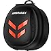 ARGOMAX Mouth Guard Case Sports, Professional Storage of Mouthguards with Lip Protection, Compatible with Various Brands of Football Lip Guard, Black+Orange.