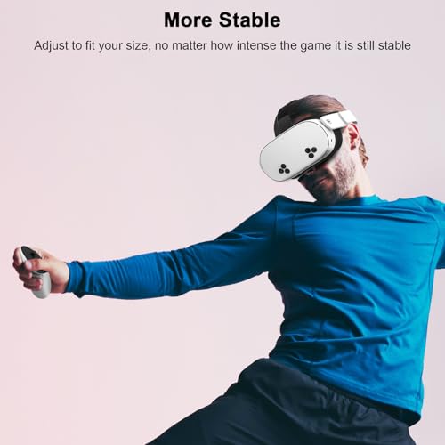 M AMVR Comfort Head Strap Compatible with Meta Quest 3S/Quest 3 Accessories, 0.45 LB Elite Strap Adjustable Headstrap for Less Facial Pressure