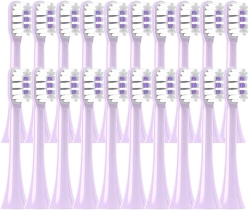 Soocas X3/X3U/X5 �\�t�g�u���X�g���~���g/VanGo �O���[���\�j�b�N�m�Y���ƌ݊�������A�����s�g�p�A20/50/100 �̓��s�g�p�̌����\�ȃu���V�w�b�h(50purple)