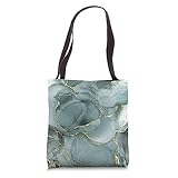 Green Painting I Minimalist & Cream Color Green Line Art Tote Bag