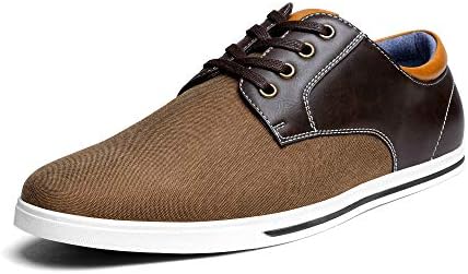 Bruno Marc Mens Oxfords Sneakers Casual Dress Shoes, Dark Brown - 6.5 (RIVERA-01)