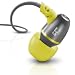 JLab Audio J5 Metal Earbuds Style Headphones, GUARANTEED FOR LIFE - Sport Yellow/Gray