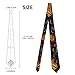 Orange Monarch Butterflies Men's Silk Tie Necktie Classic Adjustable Fashion Elegant Neck Ties for Business Wedding Party Occasion Gift