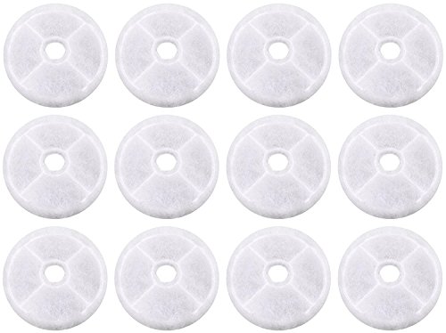 Filtre à eau Nispira compatible Catit Senses et fontaine fleur (Lot de 12)