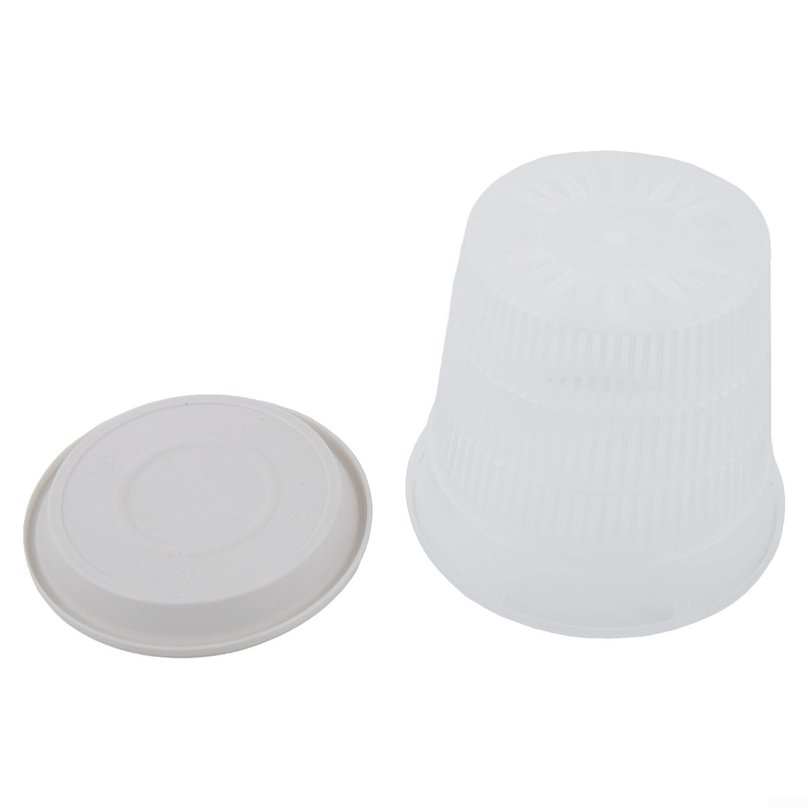 Przezroczyste plastikowe doniczki ze spodkami. Doniczki storczykami, 6 szt. 11 cm(16CM)