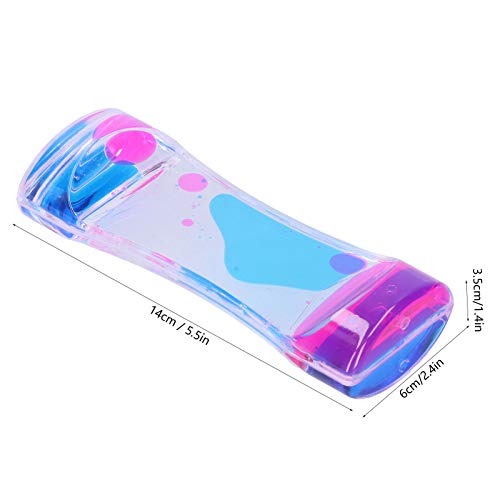 Brinquedo calmante antibolhas líquido de movimento líquido ampulheta ampulheta brinquedo borbulhador