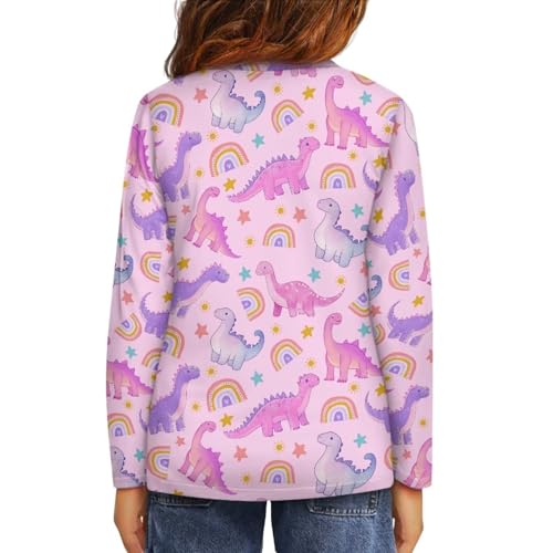 Image of Girls Basic Tee Shirts Outdoor Long Sleeve Shirt Winter Clothes Size 3-16 Top Fall Clothes Gift for Holiday