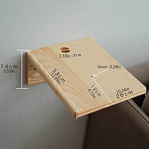Soporte de pared para proyector que elimina cables sueltos con repisa madera 2