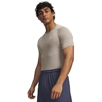 Men's Heatgear Compression Shirt Taupe/White XS XS