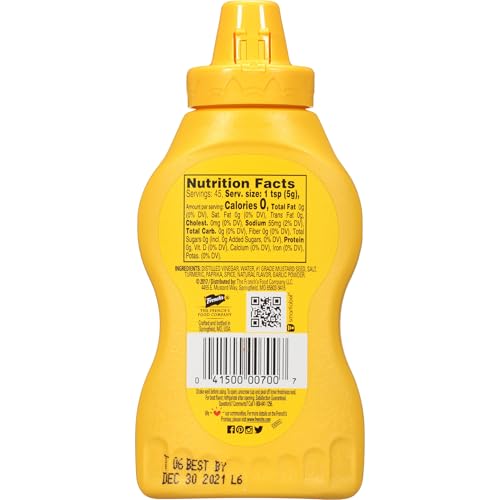 French’s Classic Yellow Mustard (226g) | Prepared With Authentic Mustard Seeds | No Artificial Flavours | Gluten Free - Image 23 thumbnail